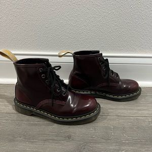 Dr Martens Vegan Leather Ankle Boots. Used - Size 8.5 Women